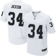 Camiseta Oakland Raiders Jackson Blanco Nike Elite NFL Hombre