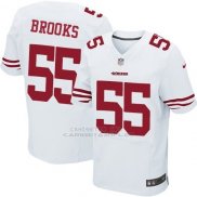 Camiseta San Francisco 49ers Brooks Blanco Nike Elite NFL Hombre