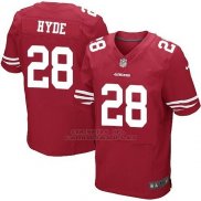 Camiseta San Francisco 49ers Hyde Rojo Nike Elite NFL Hombre