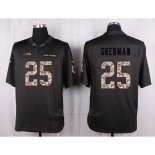 Camiseta Seattle Seahawks Sherman Apagado Gris Nike Anthracite Salute To Service NFL Hombre