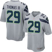 Camiseta Seattle Seahawks Thomas Gris Nike Game NFL Hombre