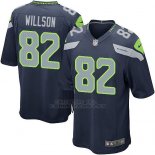 Camiseta Seattle Seahawks Willson Azul Oscuro Nike Game NFL Nino