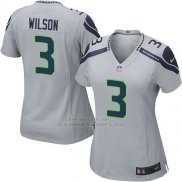 Camiseta Seattle Seahawks Wilson Gris Nike Game NFL Mujer