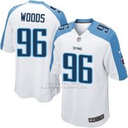 Camiseta Tennessee Titans Woods Blanco Nike Game NFL Nino