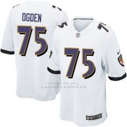 Camiseta Baltimore Ravens Ogden Blanco Nike Game NFL Hombre