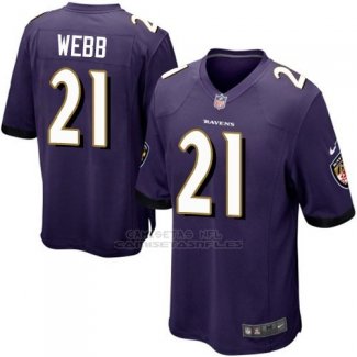Camiseta Baltimore Ravens Webb Violeta Nike Game NFL Nino
