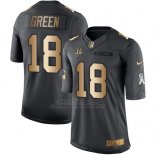 Camiseta Cincinnati Bengals Green Negro 2016 Nike Gold Anthracite Salute To Service NFL Hombre