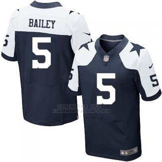 Camiseta Dallas Cowboys Bailey Profundo Azul y Blanco Nike Elite NFL Hombre