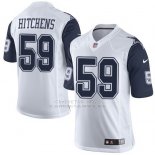 Camiseta Dallas Cowboys Hitchens Blanco y Profundo Azul Nike Elite NFL Hombre
