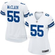 Camiseta Dallas Cowboys McClain Blanco Nike Game NFL Mujer