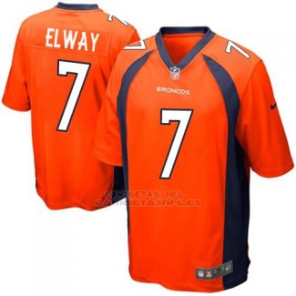 Camiseta Denver Broncos Elway Naranja Nike Game NFL Hombre