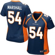 Camiseta Denver Broncos Marshall Azul Oscuro Nike Game NFL Mujer