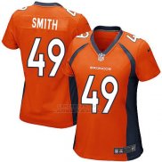 Camiseta Denver Broncos Smith Naranja Nike Game NFL Mujer