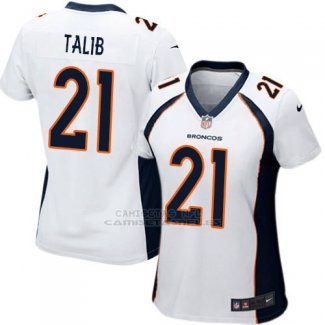 Camiseta Denver Broncos Talib Blanco Nike Game NFL Mujer