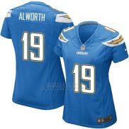 Camiseta Los Angeles Chargers Alworth Azul Nike Game NFL Mujer