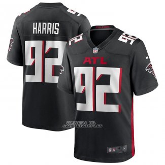 Camiseta NFL Game Atlanta Falcons Charles Harris 92 Negro