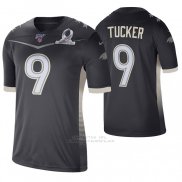 Camiseta NFL Game Baltimore Ravens Justin Tucker Anthracite 2020 AFC Pro Bowl Negro