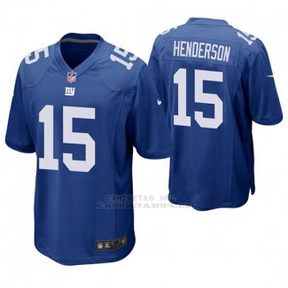 Camiseta NFL Game Hombre New York Giants Quadree Henderson Azul