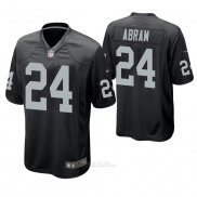 Camiseta NFL Game Hombre Oakland Raiders Johnathan Abram Negro