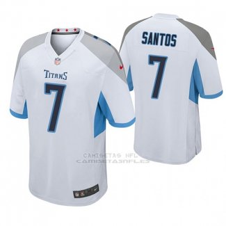 Camiseta NFL Game Hombre Tennessee Titans Cairo Santos Blanco