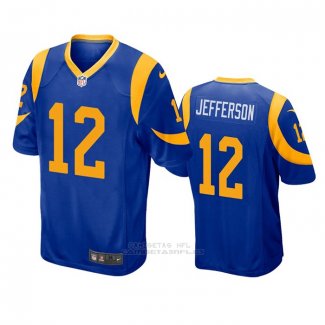 Camiseta NFL Game Los Angeles Rams 12 Van Jefferson Azul