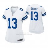 Camiseta NFL Game Mujer Dallas Cowboys Michael Gallup Blanco