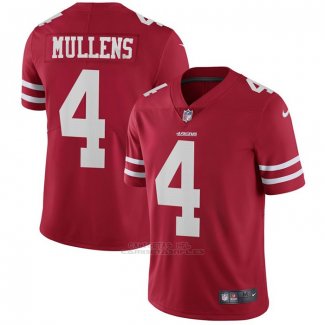 Camiseta NFL Game San Francisco 49ers 4 Nick Mullens Rojo