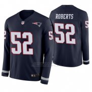 Camiseta NFL Hombre New England Patriots Elandon Roberts Azul Therma Manga Larga