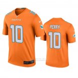 Camiseta NFL Legend Miami Dolphins Malcolm Perry Naranja Color Rush