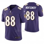 Camiseta NFL Limited Hombre Baltimore Ravens Ty Montgomery Violeta Vapor Untouchable