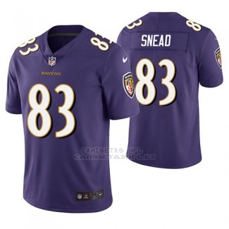 Camiseta NFL Limited Hombre Baltimore Ravens Willie Snead Violeta Vapor Untouchable