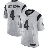 Camiseta NFL Limited Hombre Houston Texans 4 Deshaun Watson Gris Stitched Gridiron Gris Ii