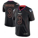 Camiseta NFL Limited Hombre New England Patriots Stephen Gostkowski Negro Color Rush 2018 Lights Out