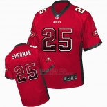 Camiseta NFL Limited Hombre San Francisco 49ers 25 Richard Sherman Rojo Stitched Drift Fashion