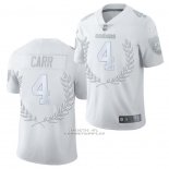 Camiseta NFL Limited Las Vegas Raiders Derek Carr MVP Blanco