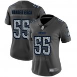Camiseta NFL Limited Mujer Dallas Cowboys Vander Esch Static Fashion Gris