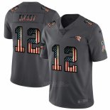 Camiseta NFL Limited New England Patriots Brady Retro Flag Negro