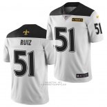 Camiseta NFL Limited New Orleans Saints Cesar Ruiz Ciudad Edition Blanco