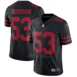 Camiseta NFL Limited Nino San Francisco 49ers 53 Bowman Negro