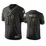 Camiseta NFL Limited Philadelphia Eagles Carson Wentz Golden Edition Negro