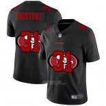 Camiseta NFL Limited San Francisco 49ers Mostert Logo Dual Overlap Negro