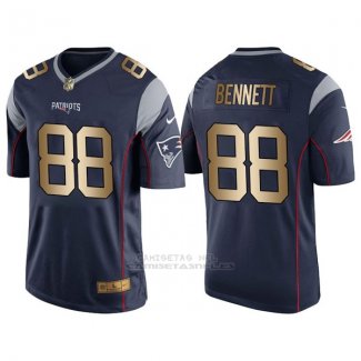 Camiseta New England Patriots Bennett Profundo Azul Nike Gold Game NFL Hombre