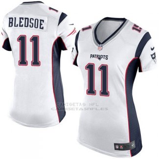 Camiseta New England Patriots Bledsoe Blanco Nike Game NFL Mujer