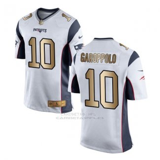 Camiseta New England Patriots Garoppolo Blanco Nike Gold Game NFL Hombre
