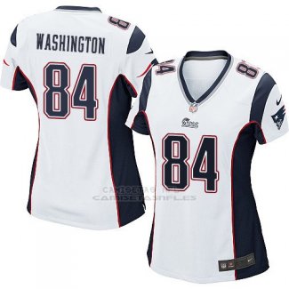 Camiseta New England Patriots Washington Blanco Nike Game NFL Mujer