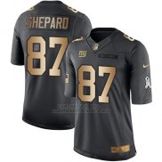 Camiseta New York Giants Shepard Negro 2016 Nike Gold Anthracite Salute To Service NFL Hombre