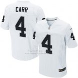 Camiseta Oakland Raiders Carr Blanco Nike Elite NFL Hombre