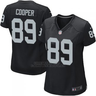 Camiseta Oakland Raiders Cooper Negro Nike Game NFL Mujer