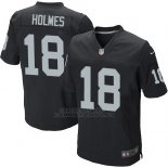 Camiseta Oakland Raiders Holmes Negro Nike Elite NFL Hombre