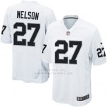 Camiseta Oakland Raiders Nelson Blanco Nike Game NFL Hombre